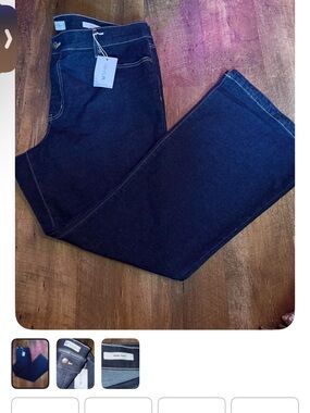 Jessica Simpson Men's Bootcut Jeans in Dark Blue